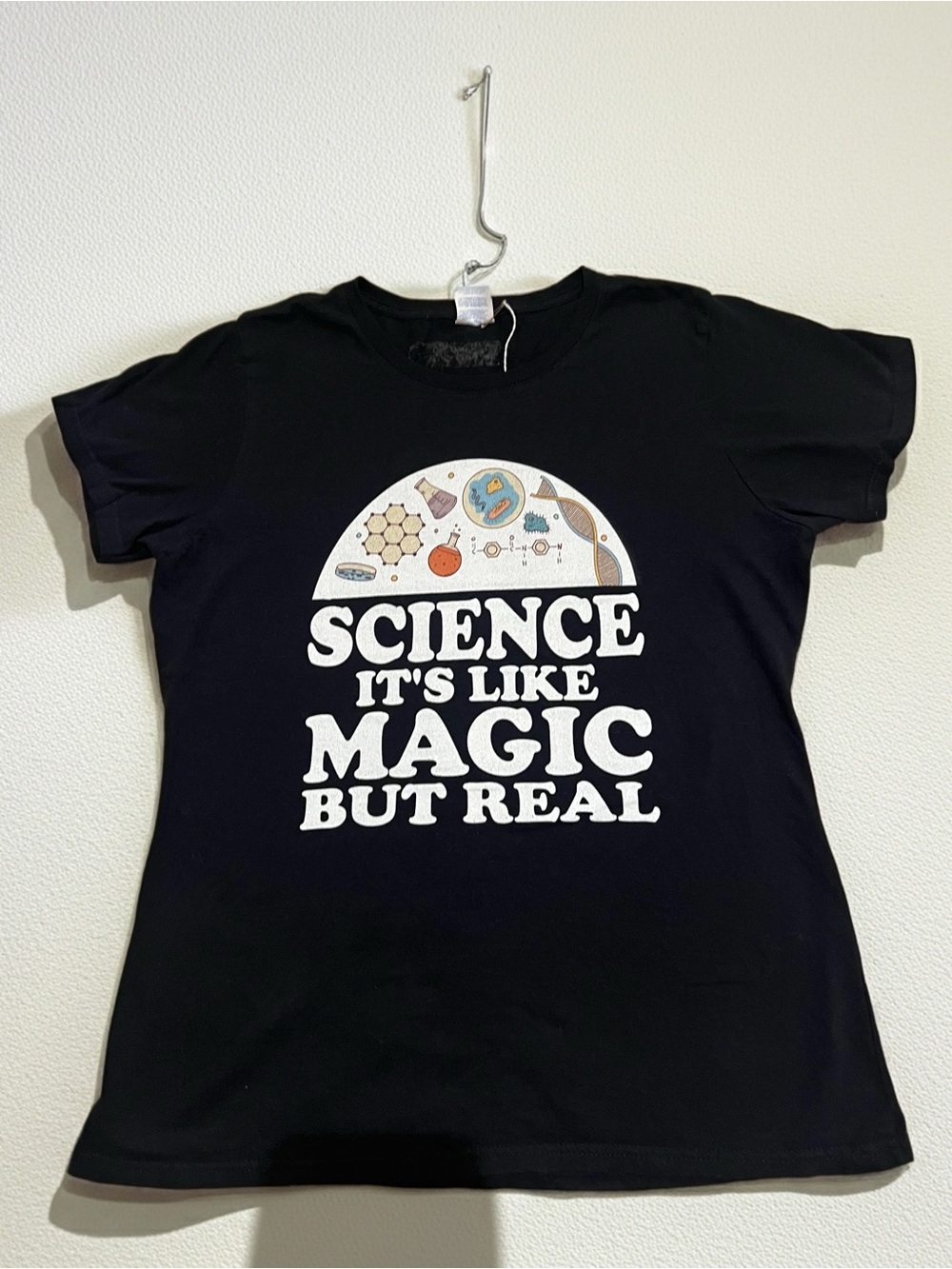 Port and Company Black 'Science It's Like Magic' Graphic Tee